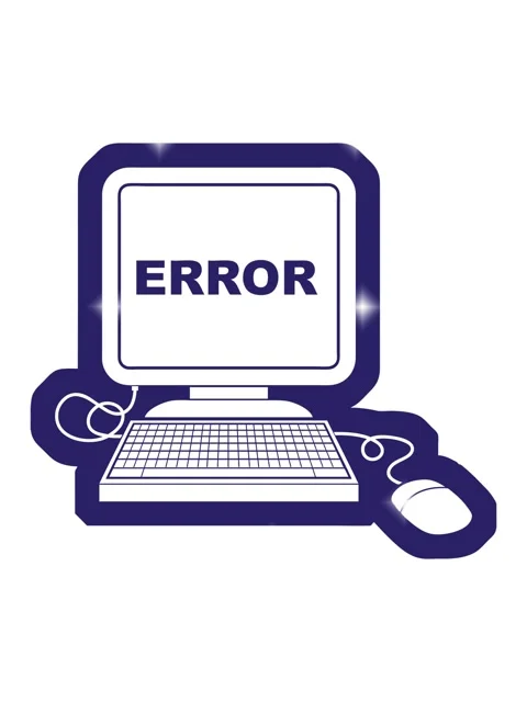 Glitter effect animation of vector icon illustration of a computer error Stock Footage 324060244