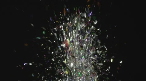 Glitter Exploding On Black 動画素材 52972005