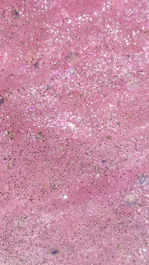 Glitter .Face mask texture macro. Pink cream with glitter. Stock Footage 312690903