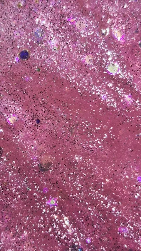 Glitter .Face mask texture macro. Pink cream with glitter. Stock Footage 312690904