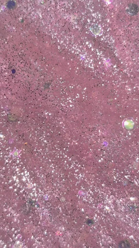 Glitter .Face mask texture macro. Pink cream with glitter. Stock Footage 312690923