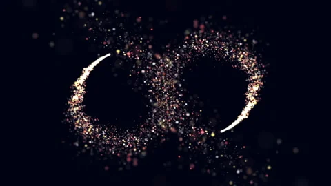 Glitter of festive particles Stock Footage 224416462