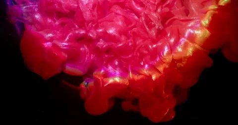 Glitter flow paint explosion glossy smoke sparkle Stock Photos