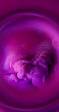 Glitter flow paint explosion haze neon round blur Stock Photos