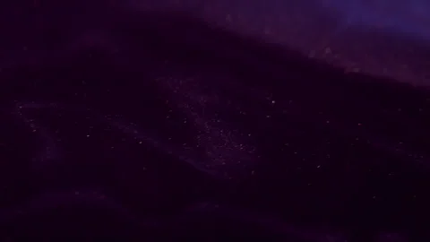 Glitter fluid drip ink spill blue purple black mix Video stock 278176600