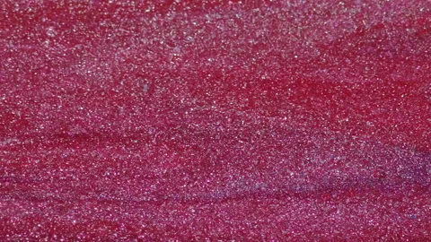 Glitter fluid texture paint flow pink metallic ink Video stock 264162912