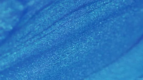 Glitter fluid wave ink flow golden blue metallic Video stock 264962020