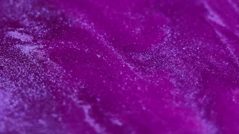 Glitter fluid wave ink spill purple paint flow Stock Footage 271378293
