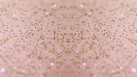 Glitter fluid wave wet gloss pink shimmering serum Stock Footage 261973786