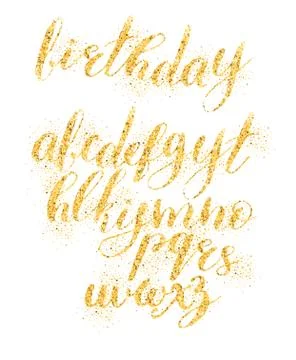 Glitter font Stock Illustration
