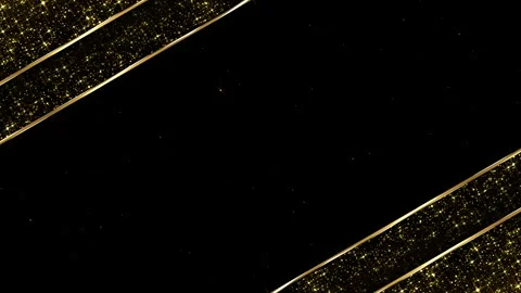 Glitter Frame Particles Gold Awards Trailer Titles Cinematic Background Loop Stock Footage 330777933