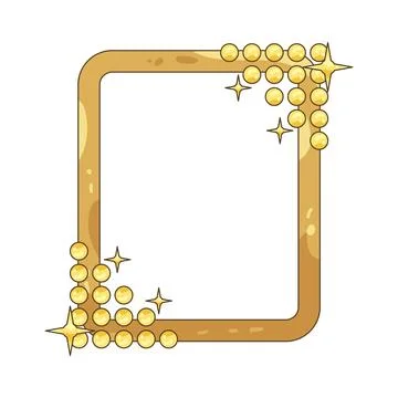 Glitter frame with sparkles Stock Illustration