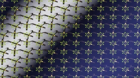 Glitter geometric sparkle pattern creates motion graphics Stock Footage 342442518