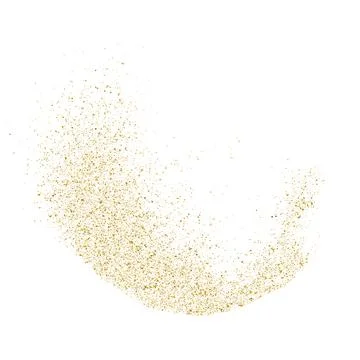 Glitter gold background sparkle dust vector confetti explosion. Golden glitter Stock Illustration