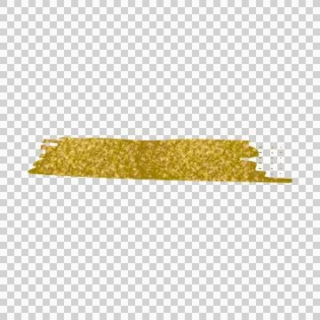 Glitter gold brush stroke style element graphic Stock Illustration