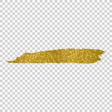 Glitter gold brush stroke style element concept Stock Illustration