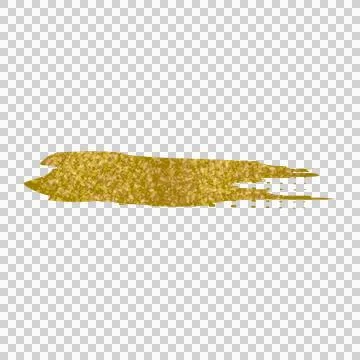 Glitter gold brush stroke style element design Stock Illustration