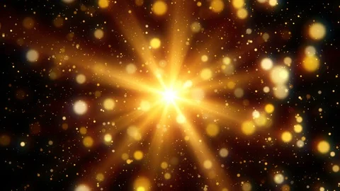 Glitter gold light loop background Video stock 100032947