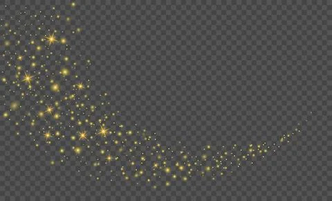 Glitter gold particles background effect for luxury greeting card. Christma.. Stock Illustration