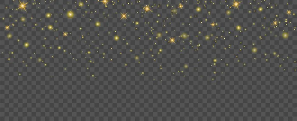 Glitter gold particles background effect for luxury greeting card. Christma.. Stock Illustration