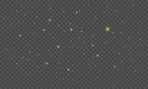 Glitter gold particles background effect for luxury greeting card. Christma.. Stock Illustration