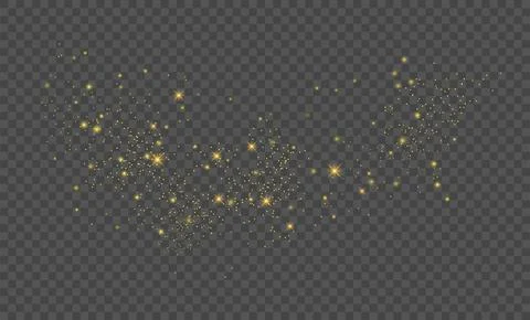 Glitter gold particles background effect for luxury greeting card. Christma.. Stock Illustration
