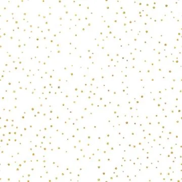 Glitter gold seamless pattern with polka dots. Hipster trendy effect. EPS 10 Stockillustratie