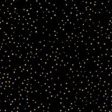 Glitter gold seamless pattern with polka dots. Hipster trendy effect. EPS 10 Stock Illustration