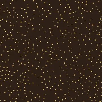 Glitter gold seamless pattern with polka dots. Hipster trendy effect. EPS 10 Stockillustratie