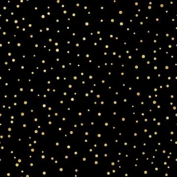 Glitter gold seamless pattern with polka dots. Hipster trendy effect. EPS 10 Stockillustratie