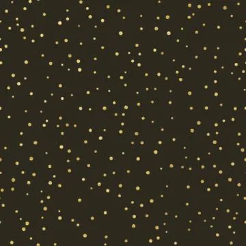 Glitter gold seamless pattern with polka dots. Hipster trendy effect. EPS 10 스톡 일러스트