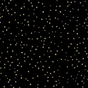 Glitter gold seamless pattern with polka dots. Hipster trendy effect. EPS 10 Stockillustratie