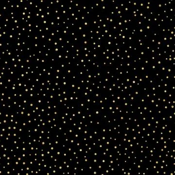 Glitter gold seamless pattern with polka dots. Hipster trendy effect. EPS 10 스톡 일러스트