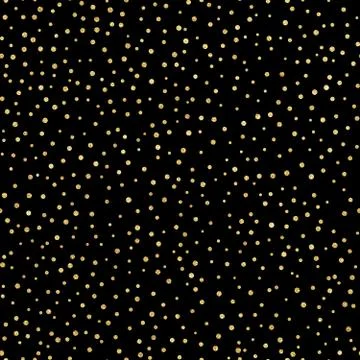 Glitter gold seamless pattern with polka dots. Hipster trendy effect. EPS 10 Stock Illustration