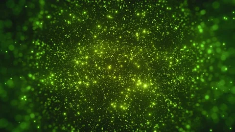 Glitter Green Particles Abstract Background Stock Footage 135824340
