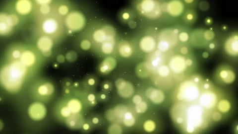 Glitter green particles motion flickering particles with bokeh effect Stock Footage 230725537