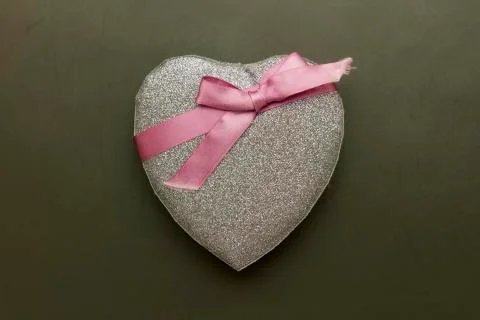 Glitter heart decor Stock Photos