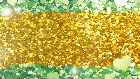 Glitter Heart Frame 2 Sh Green Flash 4k Vídeos de archivo 104001326