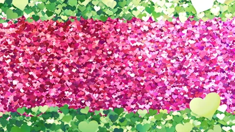 Glitter Heart Frame 2 Sh Green 4k Stock-Footage 104001333