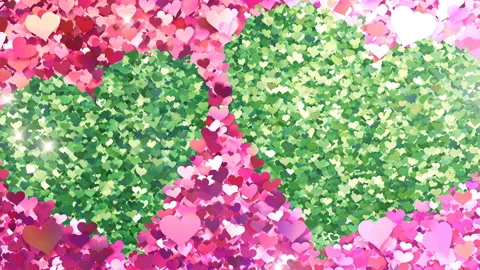 Glitter Heart Frame 2 Wh Pink Flash 4k Stock-Footage 104022347