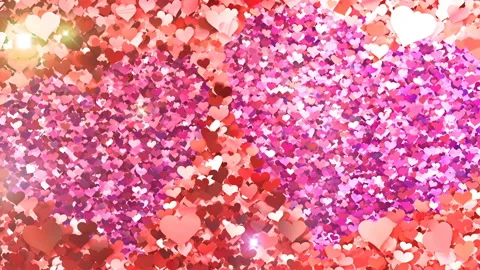 Glitter Heart Frame 2 Wh Red Flash 4k Stock-Footage 104022561
