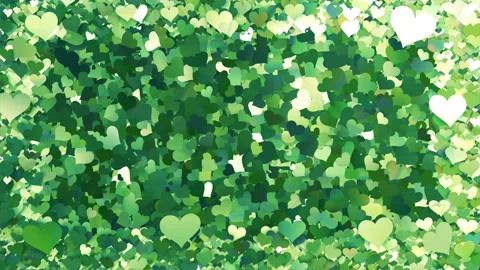 Glitter Heart Frame 5 Bh Green 4k Stock Footage 106050457