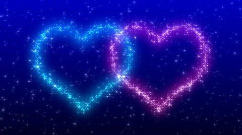 Glitter Heart KH BfC HD Stock Footage