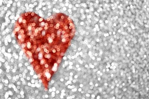 Glitter Heart Stock Photos