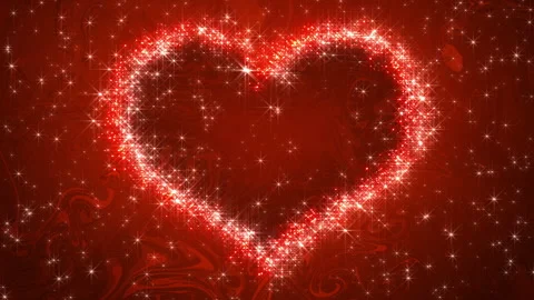 Glitter Heart Shining Particles backgrou... | Stock Video | Pond5