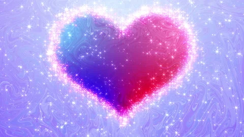 Glitter Heart Shining Particles background BfB1 Stock Footage 144918992