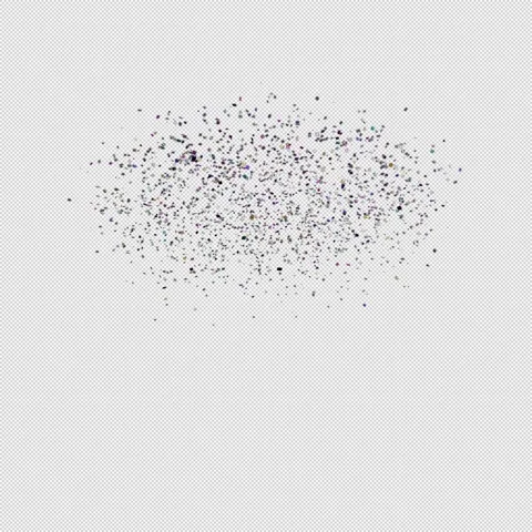 Glitter Hit on Alpha 001 Stock Footage 329077998