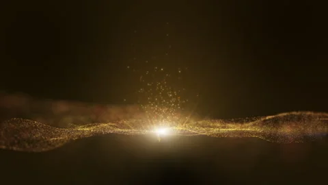 Glitter light blue particles stage and light shine, isolated transparent. Stock Footage 247137200