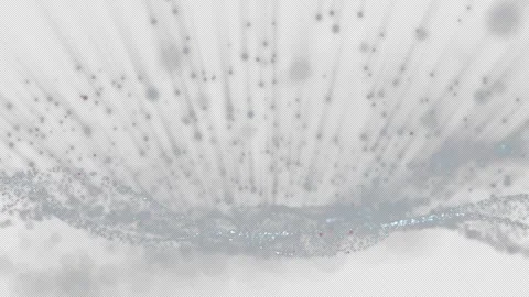 Glitter light blue particles, transparent background. Alpha channel ready. Stock Footage 242974574