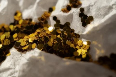 Glitter on a light surface Stock Photos